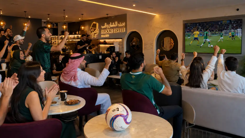 كاس العالم في كافيه الفاروقي