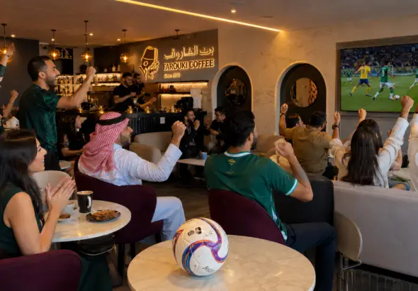 كاس العالم في كافيه الفاروقي