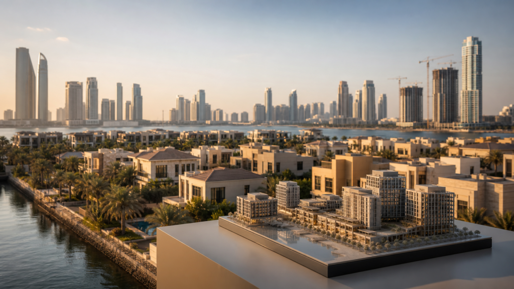 مجمعات سكنية وفلل حديثة تعكس زخم سوق العقارات الإماراتي