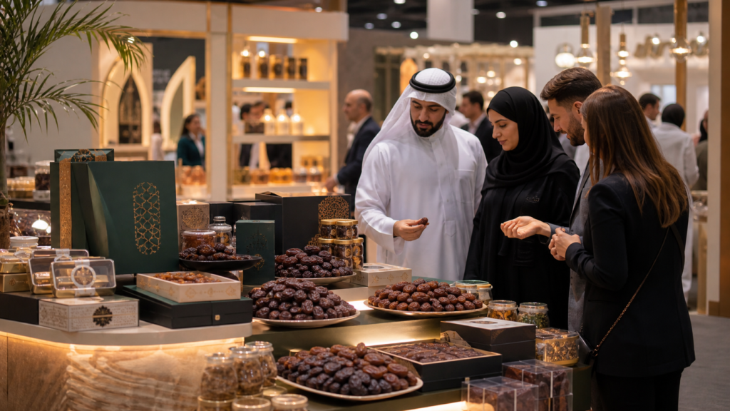 عرض فاخر للتمور السعودية في جناح غذائي دولي