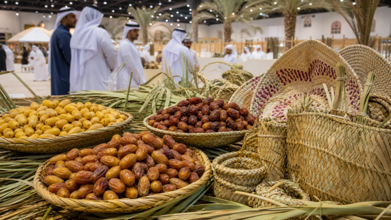 أصناف رطب وتمور إماراتية وحرف من سعف النخيل في مهرجان الذيد