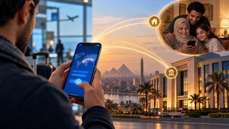 واجهة تحويل أموال رقمية تربط عاملين مصريين بأسرهم داخل مصر