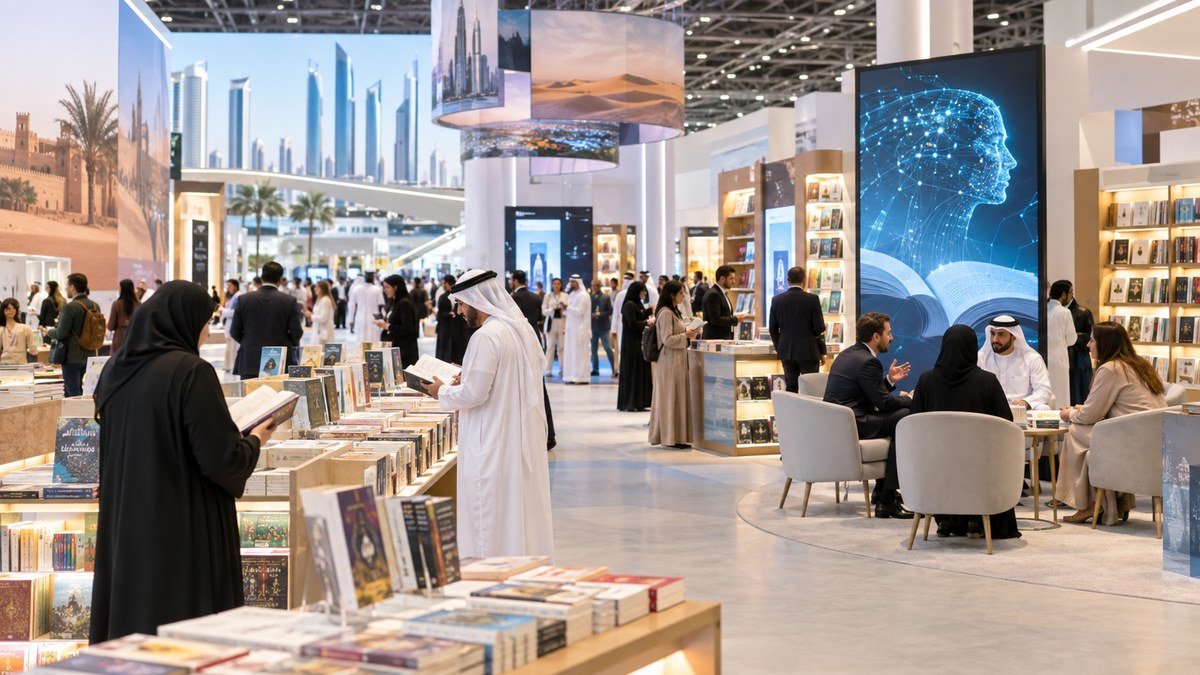 ناشرون وقراء في معرض أبوظبي للكتاب أمام تقنيات نشر رقمية