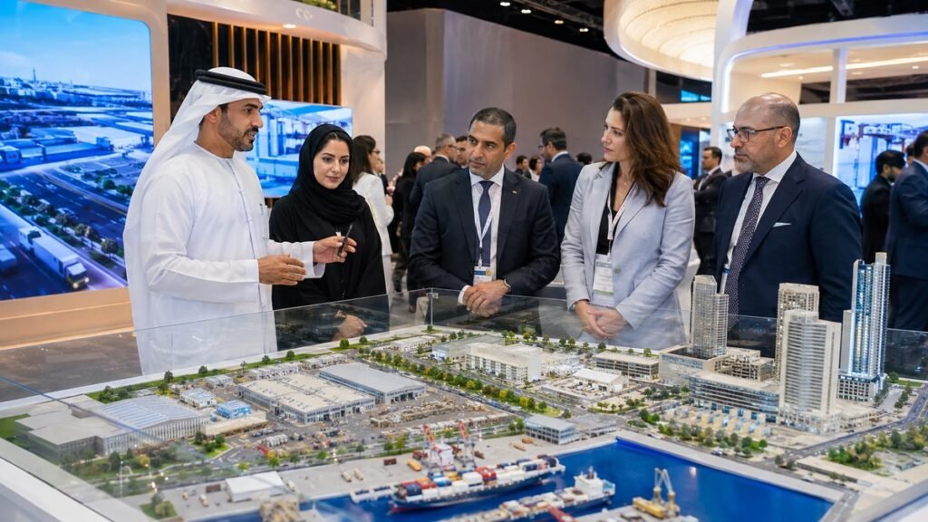 وفد من عجمان يعرض فرص الاستثمار أمام مشاركين في مؤتمر دولي