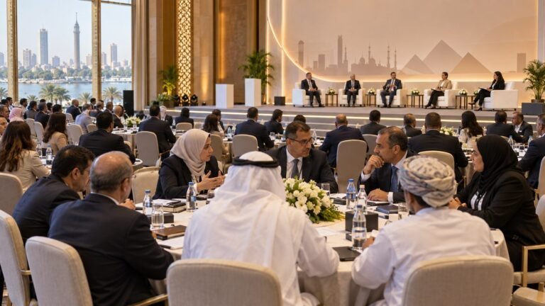 ممثلو حكومات وأعمال وعمال يناقشون التوظيف في مؤتمر عربي بالقاهرة