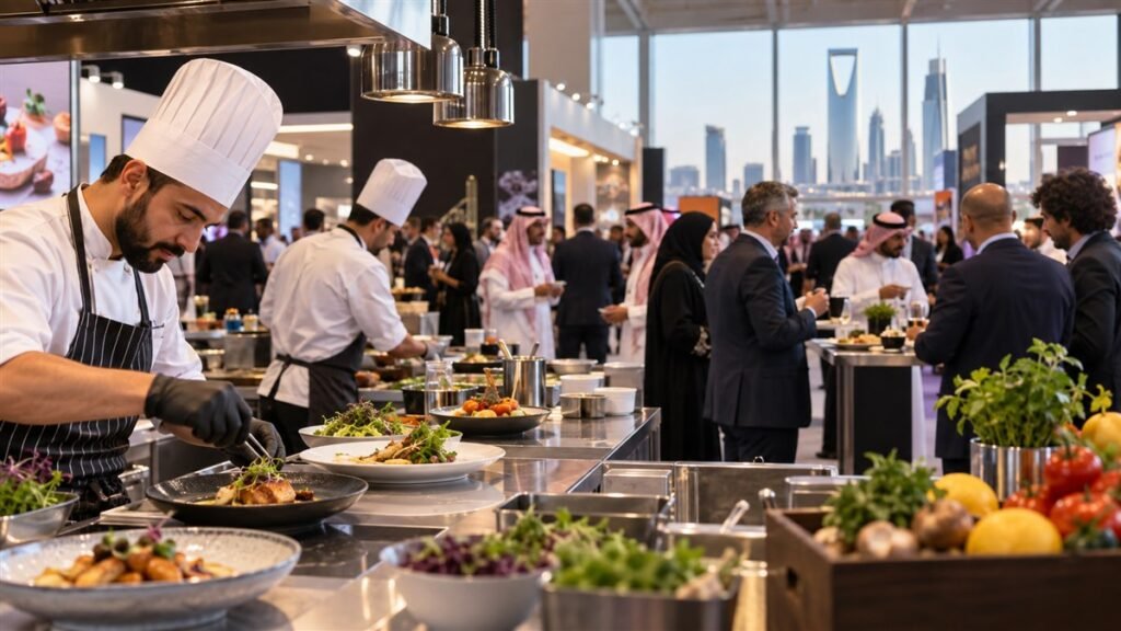 طهاة ومشغلو مطاعم يتبادلون الخبرات في مؤتمر قطاع الطعام بالرياض
