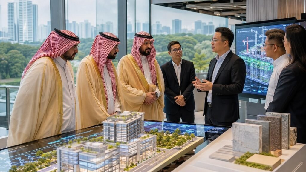 مختصون سعوديون وسنغافوريون يستعرضون تقنيات البناء الحديثة