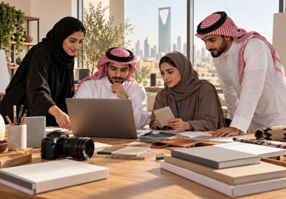 رواد أعمال ثقافيون سعوديون يطورون خططهم داخل مساحة إبداعية